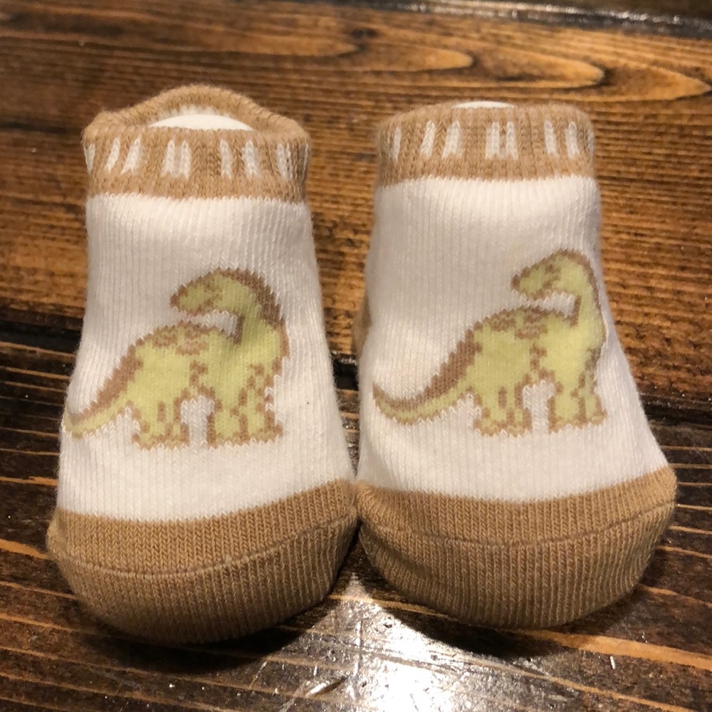 Country Kids Dinosaur Organic Cotton Socks 0-3M